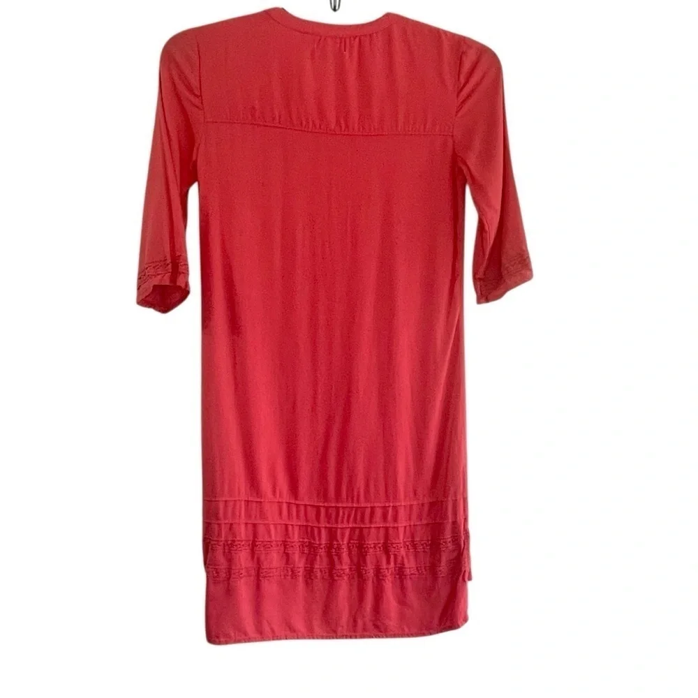 Old Navy Girls Coral Pink Pleated Button Front Dress Size XL 14 Tween